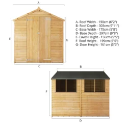Mercia 10 X 6ft Overlap Apex Shed - Incl. Installation 20 Mercia 10 X 6ft Overlap Apex Shed - Incl. Installation -Elise Bloom 12822308 5655051417286465