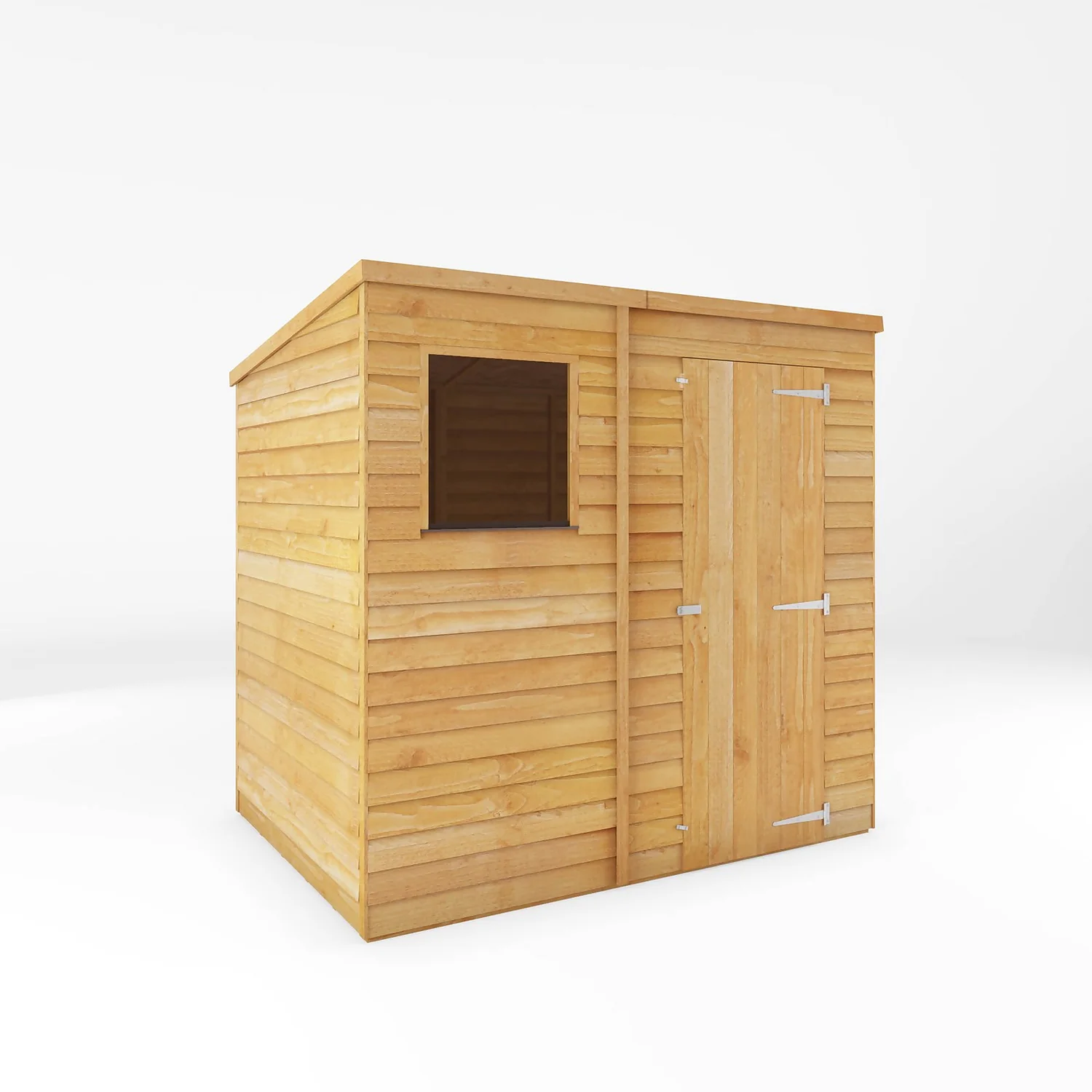 Mercia 7 X 5ft Overlap Pent Shed - Incl. Installation 3 Mercia 7 X 5ft Overlap Pent Shed - Incl. Installation