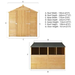 Mercia 8 X 6ft Overlap Apex Shed - Incl. Installation 20 Mercia 8 X 6ft Overlap Apex Shed - Incl. Installation -Elise Bloom 12822317 1045036364210021