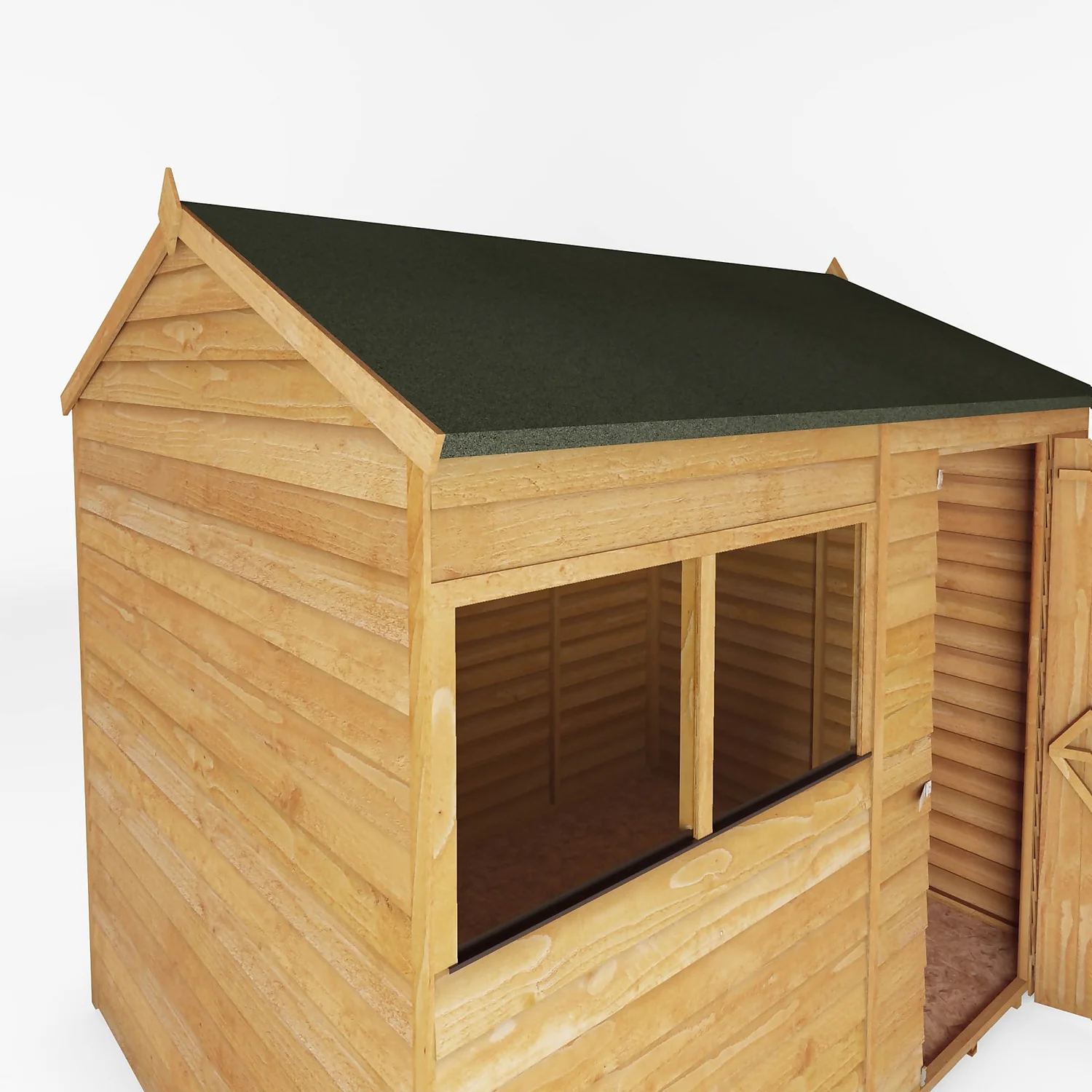 Mercia 8 X 6ft Overlap Reverse Apex Shed 7 Mercia 8 X 6ft Overlap Reverse Apex Shed - Image 5