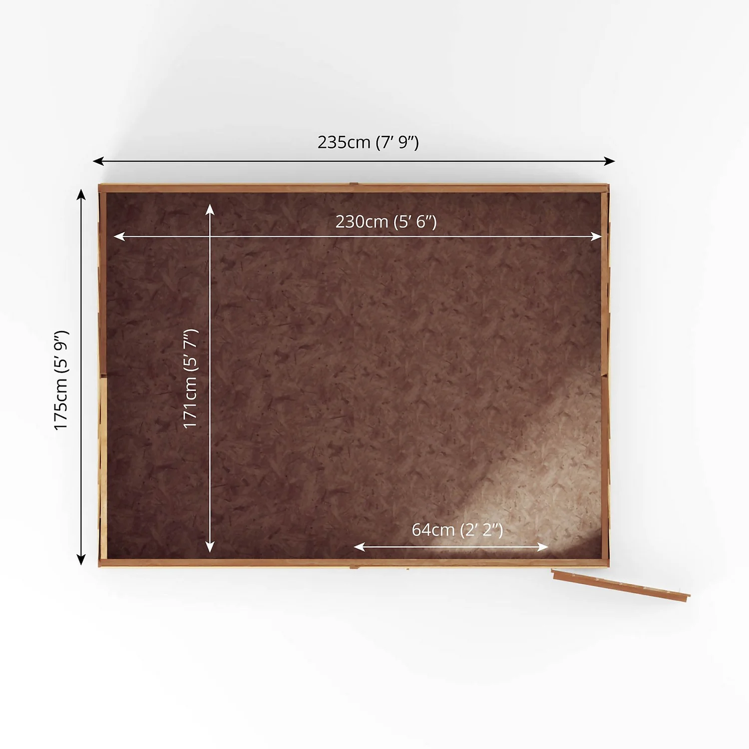 Mercia 8 X 6ft Overlap Reverse Apex Shed 12 Mercia 8 X 6ft Overlap Reverse Apex Shed - Image 10