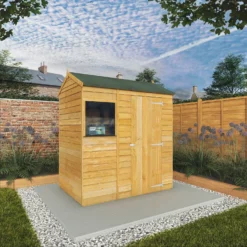 Mercia 6 X 4ft Overlap Reverse Apex Shed 14 Mercia 6 X 4ft Overlap Reverse Apex Shed -Elise Bloom 12822436 1494980392538972