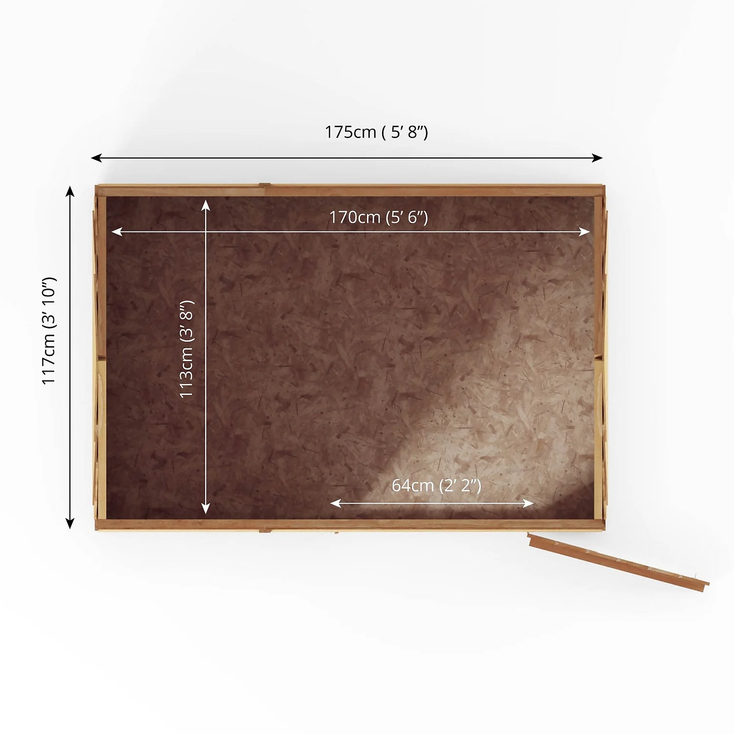Mercia 6 X 4ft Overlap Reverse Apex Shed 12 Mercia 6 X 4ft Overlap Reverse Apex Shed - Image 10