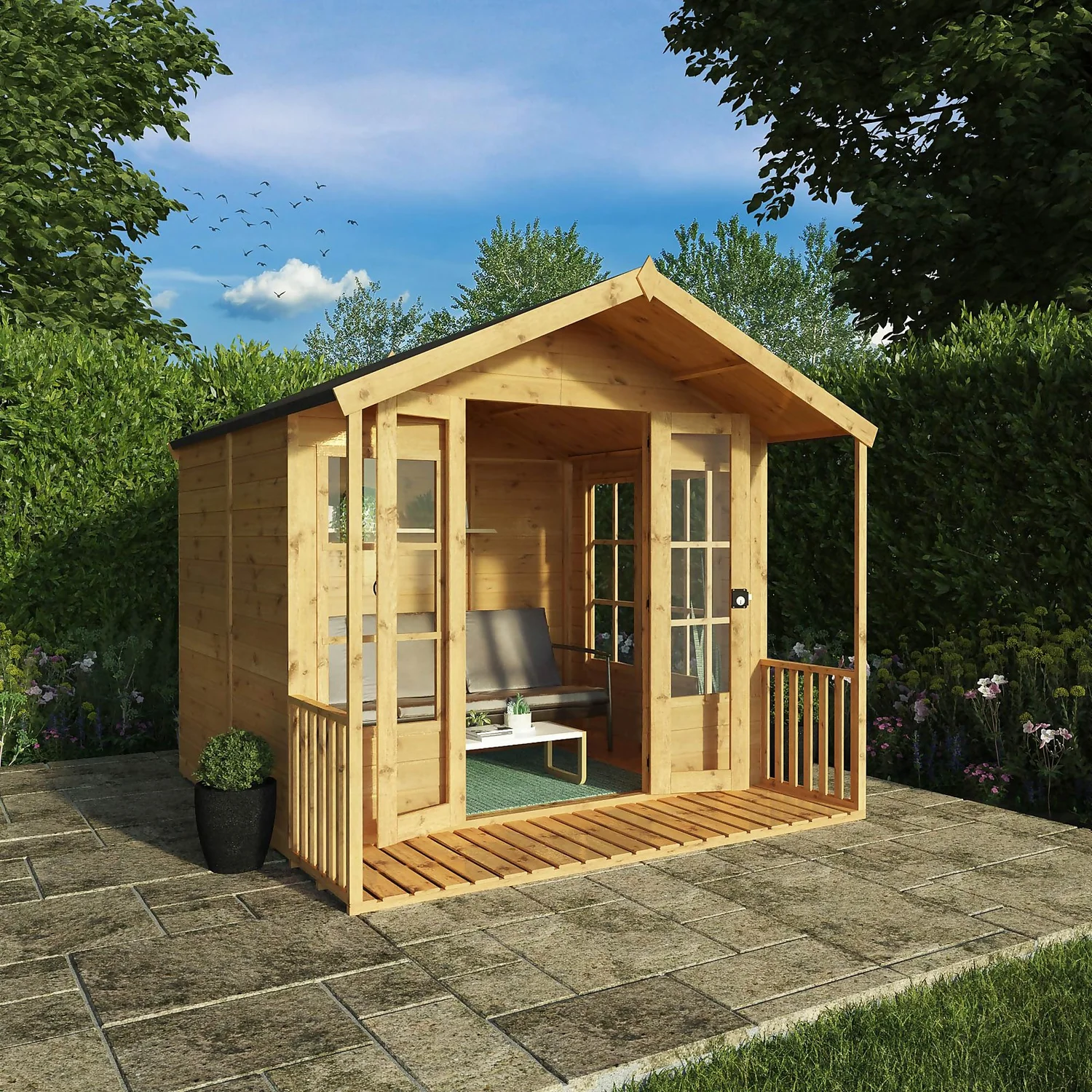 Mercia 8x8ft Traditional Summerhouse 4 Mercia 8x8ft Traditional Summerhouse - Image 2