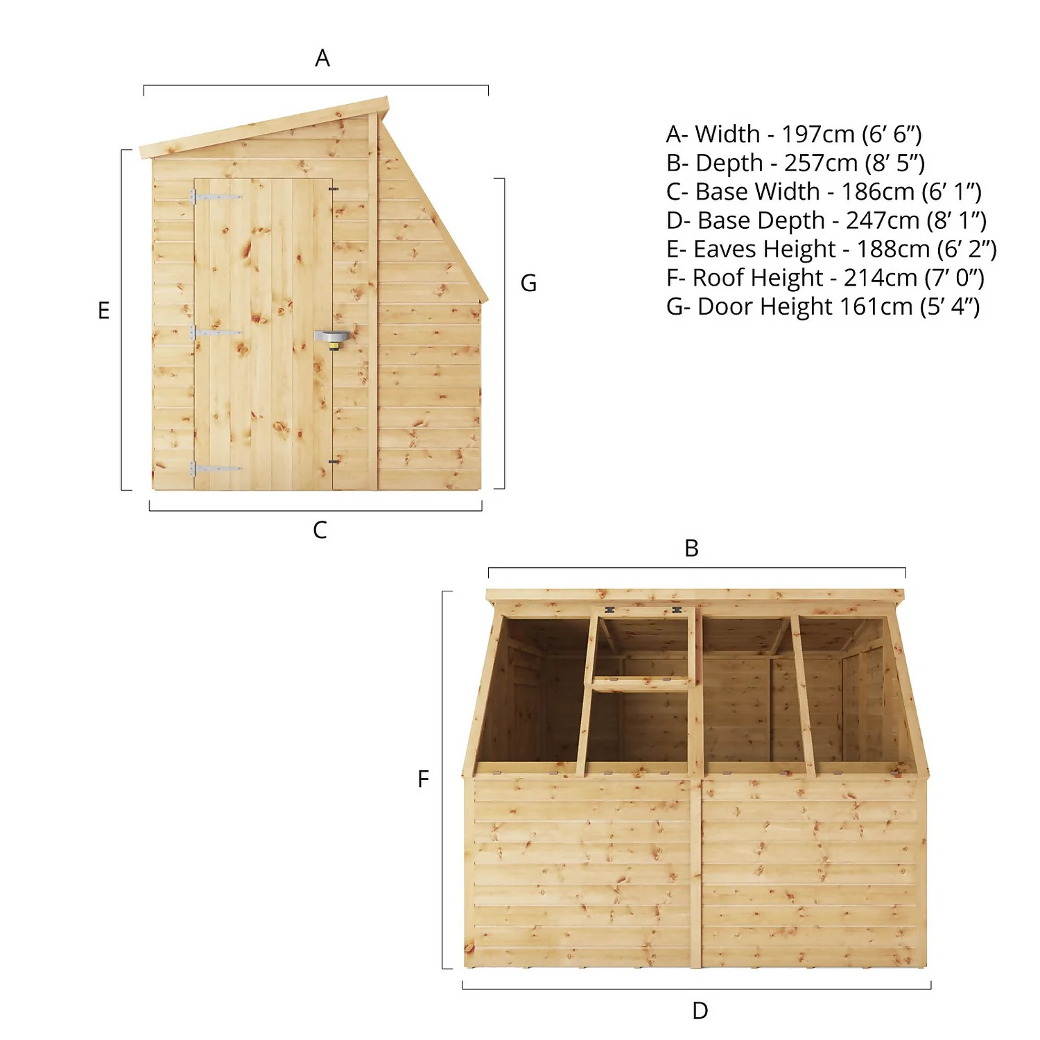 Mercia 8 X 6ft Potting Shed - Incl. Installation 11 Mercia 8 X 6ft Potting Shed - Incl. Installation - Image 9