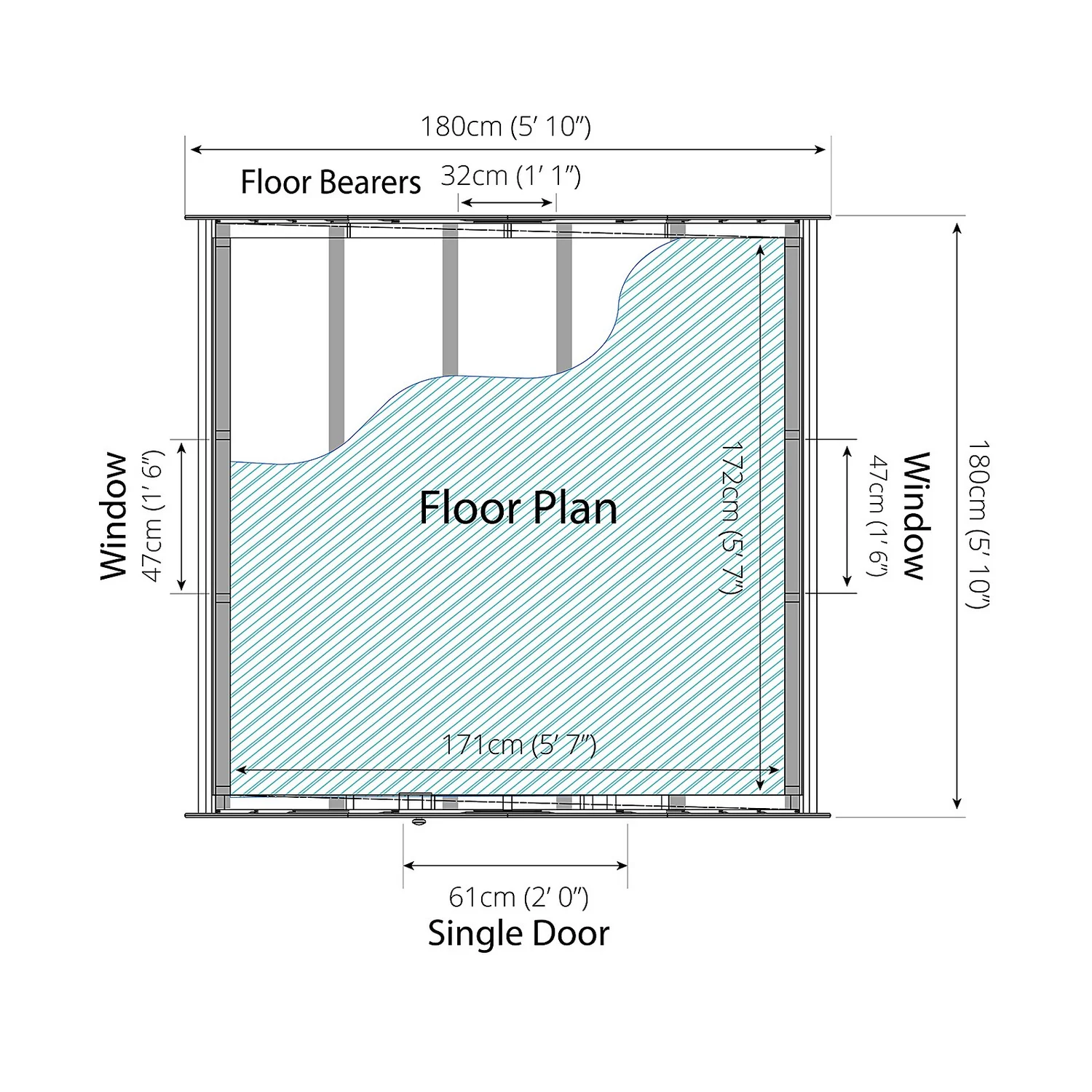Mercia 6x6ft Dutch Style Playhouse - Installation Included 11 Mercia 6x6ft Dutch Style Playhouse - Installation Included - Image 9