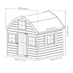Mercia 6x6ft Dutch Style Playhouse - Installation Included 21 Mercia 6x6ft Dutch Style Playhouse - Installation Included -Elise Bloom 12822460 6525018266956720