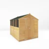 Mercia 8 X 6ft Overlap Apex Shed - Installation Included -Elise Bloom 12822595 2555029433104911