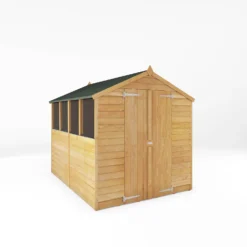 Mercia 8 X 6ft Overlap Apex Shed - Installation Included