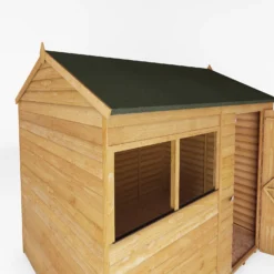Mercia 8 X 6ft Overlap Reverse Apex Shed - Installation Included -Elise Bloom 12822598 2255033255810652