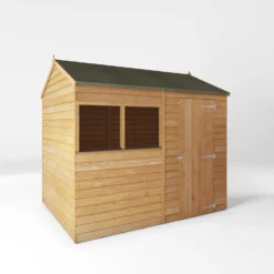 Mercia 8 X 6ft Overlap Reverse Apex Shed - Installation Included