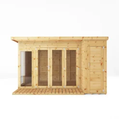 Mercia 12 X 8ft Garden Room With Side Shed - Incl. Installation -Elise Bloom 12822601 1064983778025334