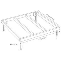 Mercia 6x4ft Pressure Treated Wooden Shed Base - Installation Included 17 Mercia 6x4ft Pressure Treated Wooden Shed Base - Installation Included -Elise Bloom 12822602 9184832960022240