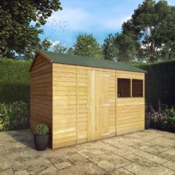 Mercia 10 X 6ft Overlap Reverse Apex Shed - Installation Included -Elise Bloom 12822603 1474980391742499