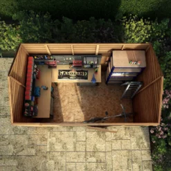 Mercia 10 X 6ft Overlap Reverse Apex Shed - Installation Included -Elise Bloom 12822603 1504980392005308