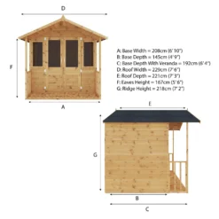 Mercia 7 X 7ft Traditional Summerhouse - Installation Included 21 Mercia 7 X 7ft Traditional Summerhouse - Installation Included -Elise Bloom 12822774 4464988925555522