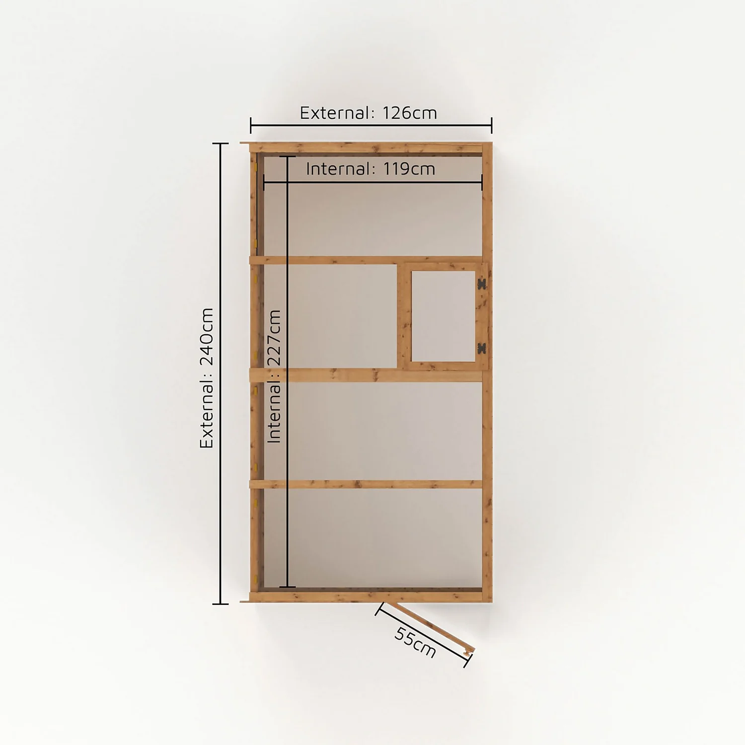 Mercia 8 X 4ft Lean To Greenhouse - Installation Included 10 Mercia 8 X 4ft Lean To Greenhouse - Installation Included - Image 8