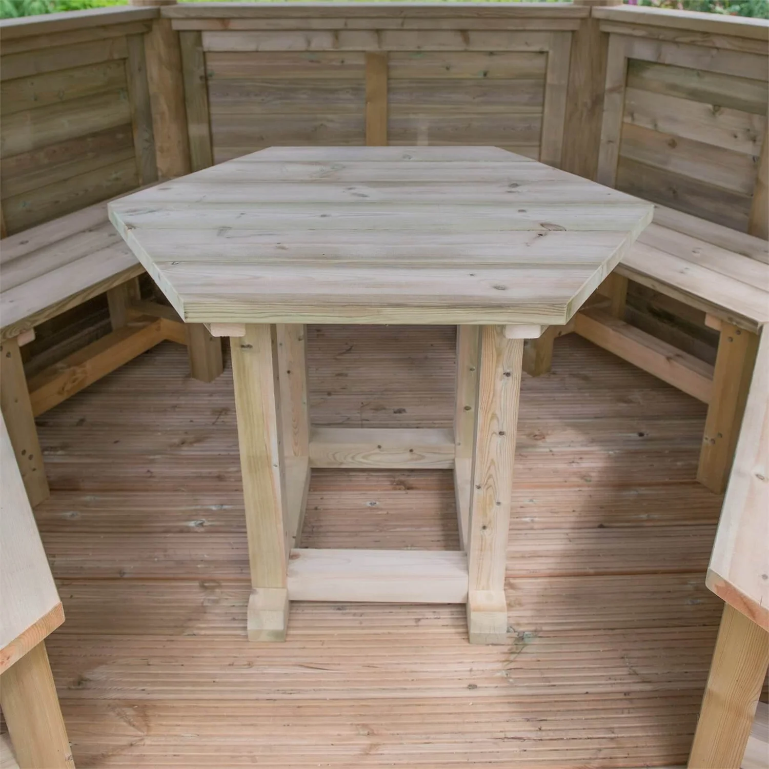 Forest (Installation Included) Thatch Roof Furnished Gazebo - 3.6m - Green 8 Forest (Installation Included) Thatch Roof Furnished Gazebo - 3.6m - Green - Image 6