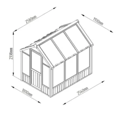 Forest 8 X 6ft Vale Greenhouse - Installation Included 13 Forest 8 X 6ft Vale Greenhouse - Installation Included -Elise Bloom 12823847 2014833220534713