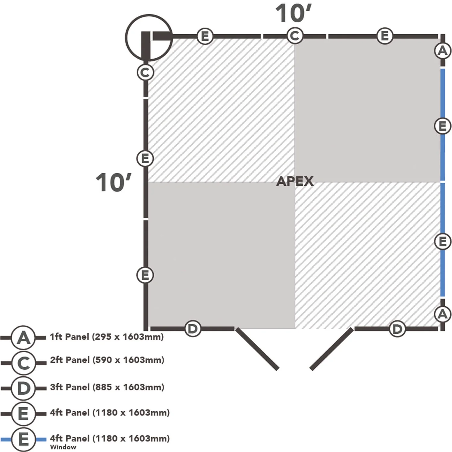 Forest 10 X 10ft Overlap Pressure Treated Double Door Apex Shed 12 Forest 10 X 10ft Overlap Pressure Treated Double Door Apex Shed - Image 10