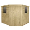8x8ft Forest Overlap Pressure Treated Corner Shed -incl. Installation -Elise Bloom 12824009 1444833221168607