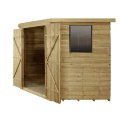 8x8ft Forest Overlap Pressure Treated Corner Shed -incl. Installation -Elise Bloom 12824009 1884833220921035