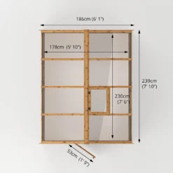 Mercia 8 X 6ft Traditional Greenhouse - Incl. Installation 21 Mercia 8 X 6ft Traditional Greenhouse - Incl. Installation -Elise Bloom 12825395 1825028840007686