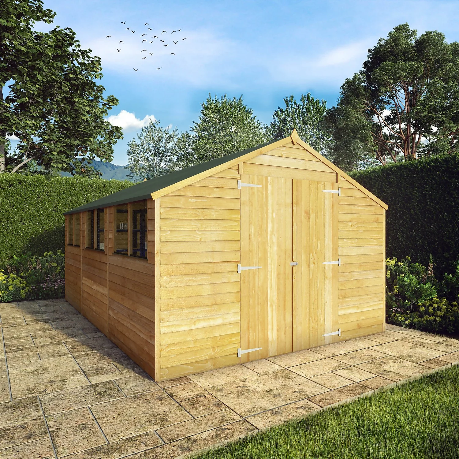 Mercia 15 X 10ft Overlap Apex Shed - Incl. Installation 5 Mercia 15 X 10ft Overlap Apex Shed - Incl. Installation - Image 3