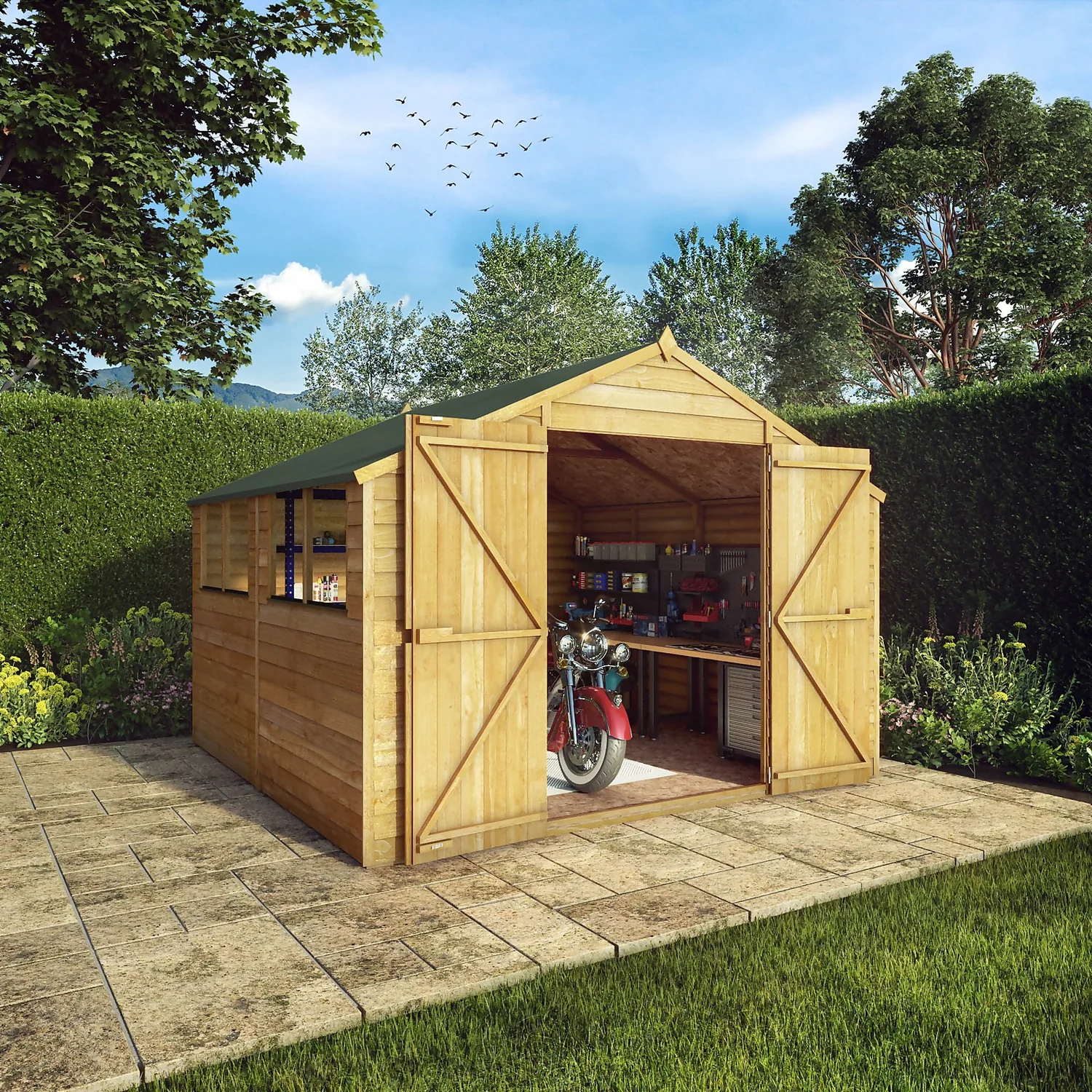 Mercia 10 X 10ft Overlap Apex Shed - Incl. Installation 4 Mercia 10 X 10ft Overlap Apex Shed - Incl. Installation - Image 2