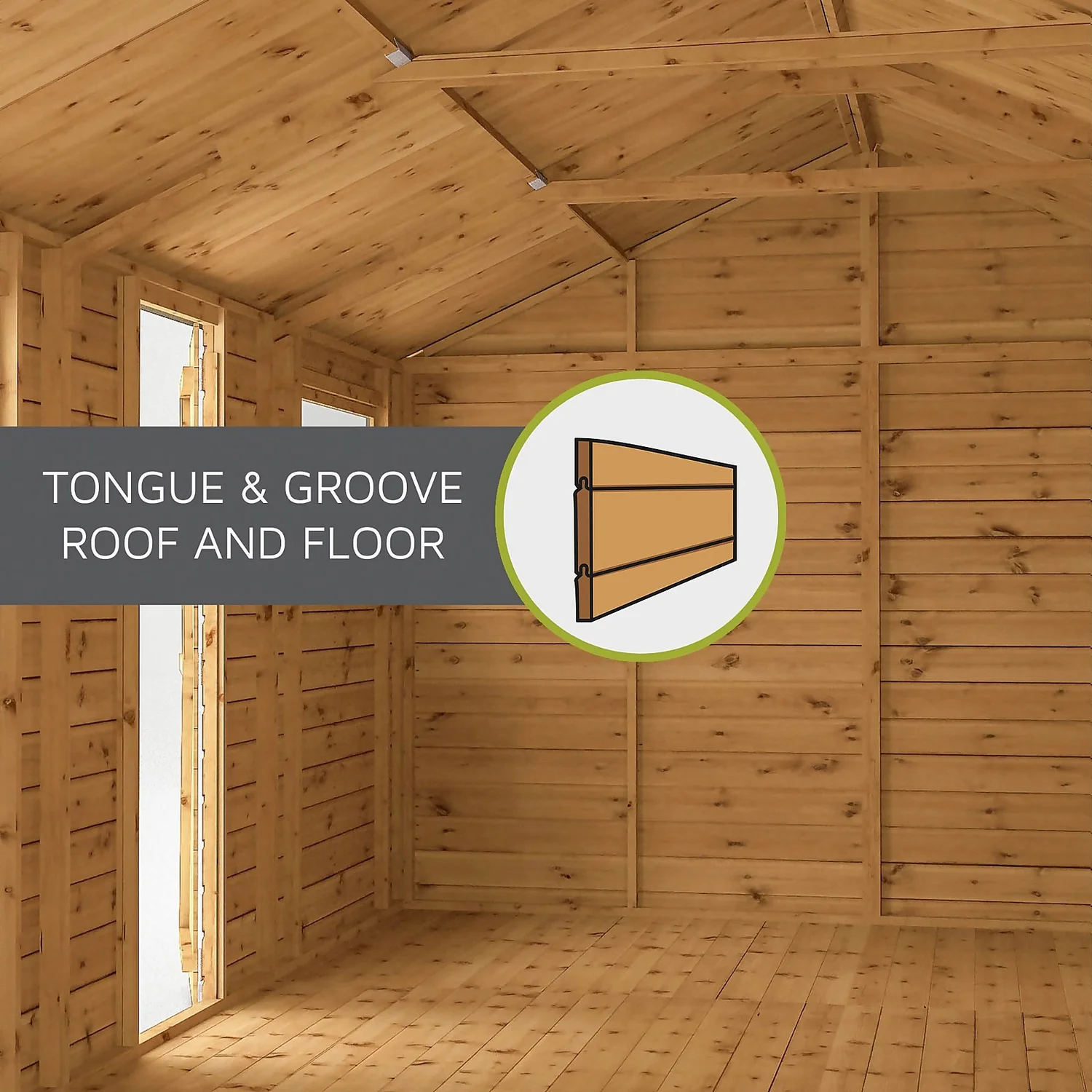 Mercia 4 X 6ft Shiplap Apex Shed - Included Installation 10 Mercia 4 X 6ft Shiplap Apex Shed - Included Installation - Image 8