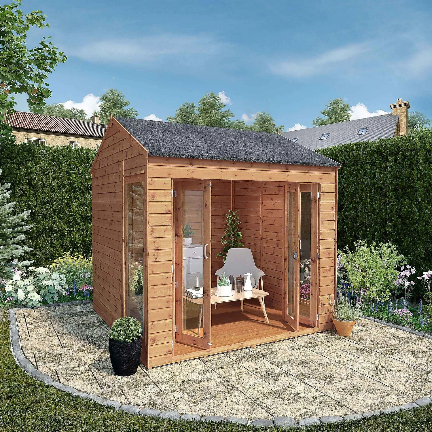 Mercia 8 X 8ft Vermont Summerhouse - Incl. Installation 4 Mercia 8 X 8ft Vermont Summerhouse - Incl. Installation - Image 2