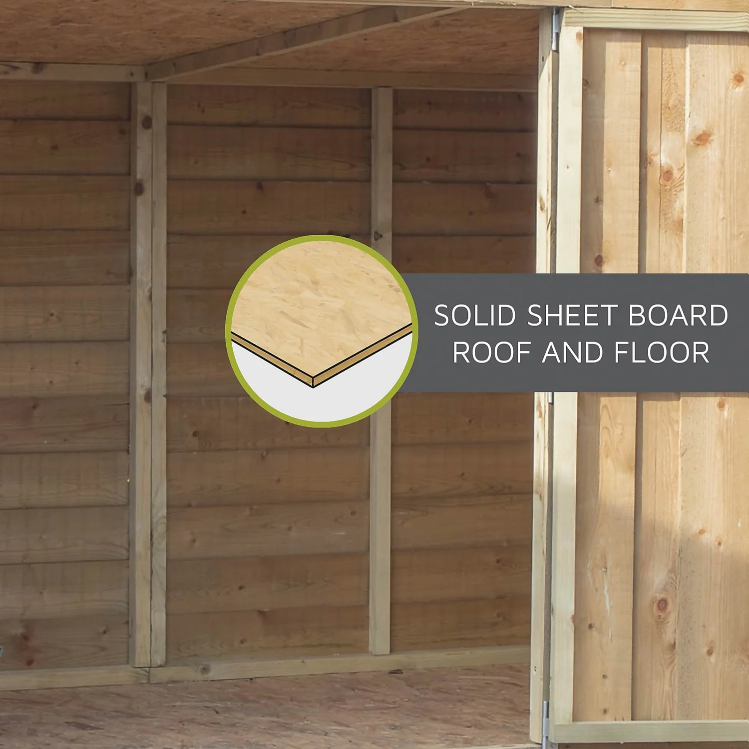 Mercia 6 X 2ft 6in Overlap Pent Storage Shed - Incl. Installation 11 Mercia 6 X 2ft 6in Overlap Pent Storage Shed - Incl. Installation - Image 9