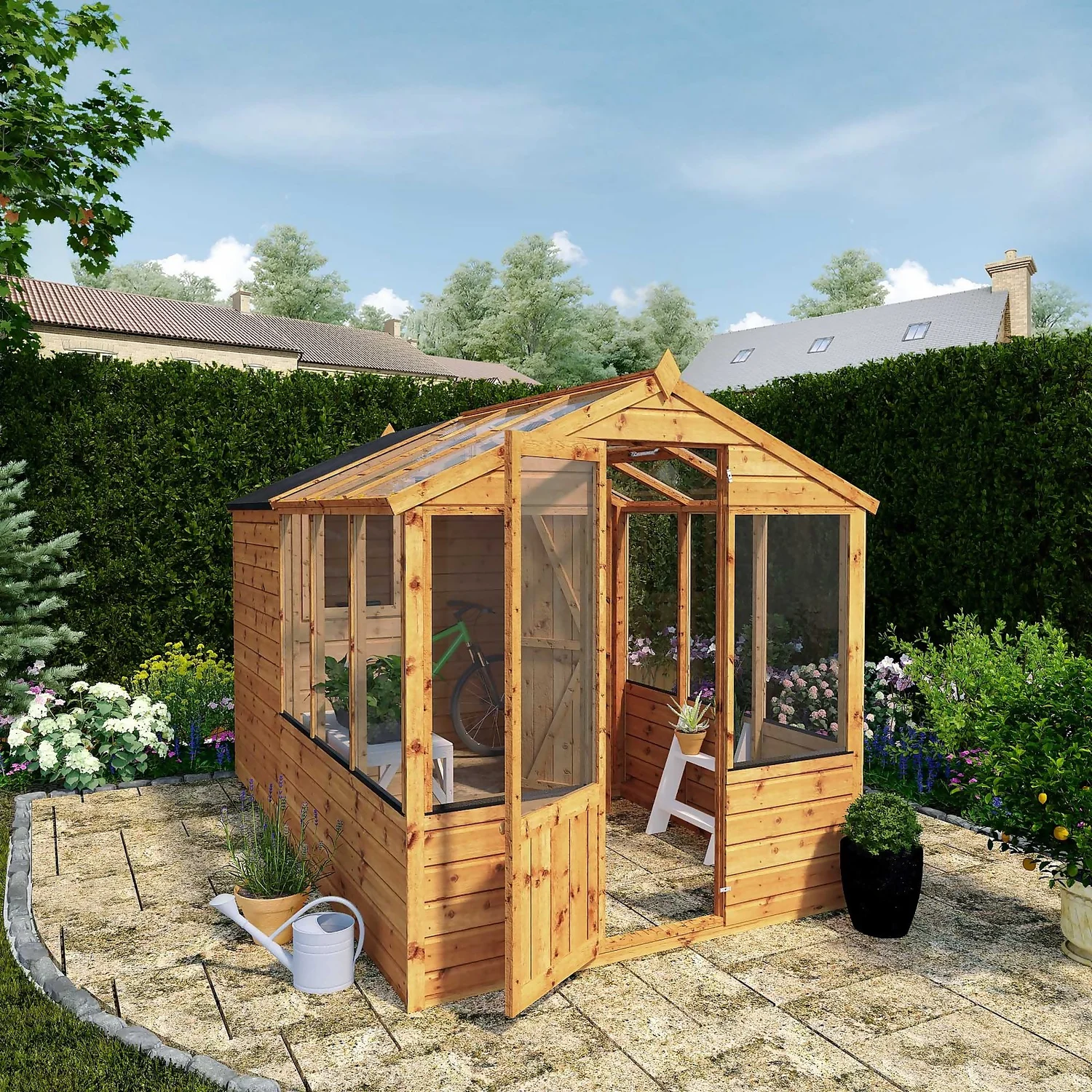 Mercia 10 X 6ft Traditional Apex Greenhouse Combi - Installation Included 4 Mercia 10 X 6ft Traditional Apex Greenhouse Combi - Installation Included - Image 2