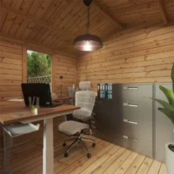 Mercia (Installation Included) 2.6x3.3m Sherwood 19mm Log Cabin -Elise Bloom 12825709 1514833218355666