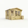 Mercia (Installation Included) 3.3x3.7m Sherwood 19mm Log Cabin With Veranda -Elise Bloom 12825711 1704831951295715