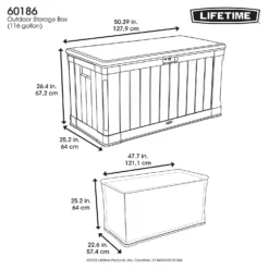 Lifetime Outdoor Plastic Garden Storage Box - 439 Litres 15 Lifetime Outdoor Plastic Garden Storage Box - 439 Litres -Elise Bloom 12826335 1974856525567256