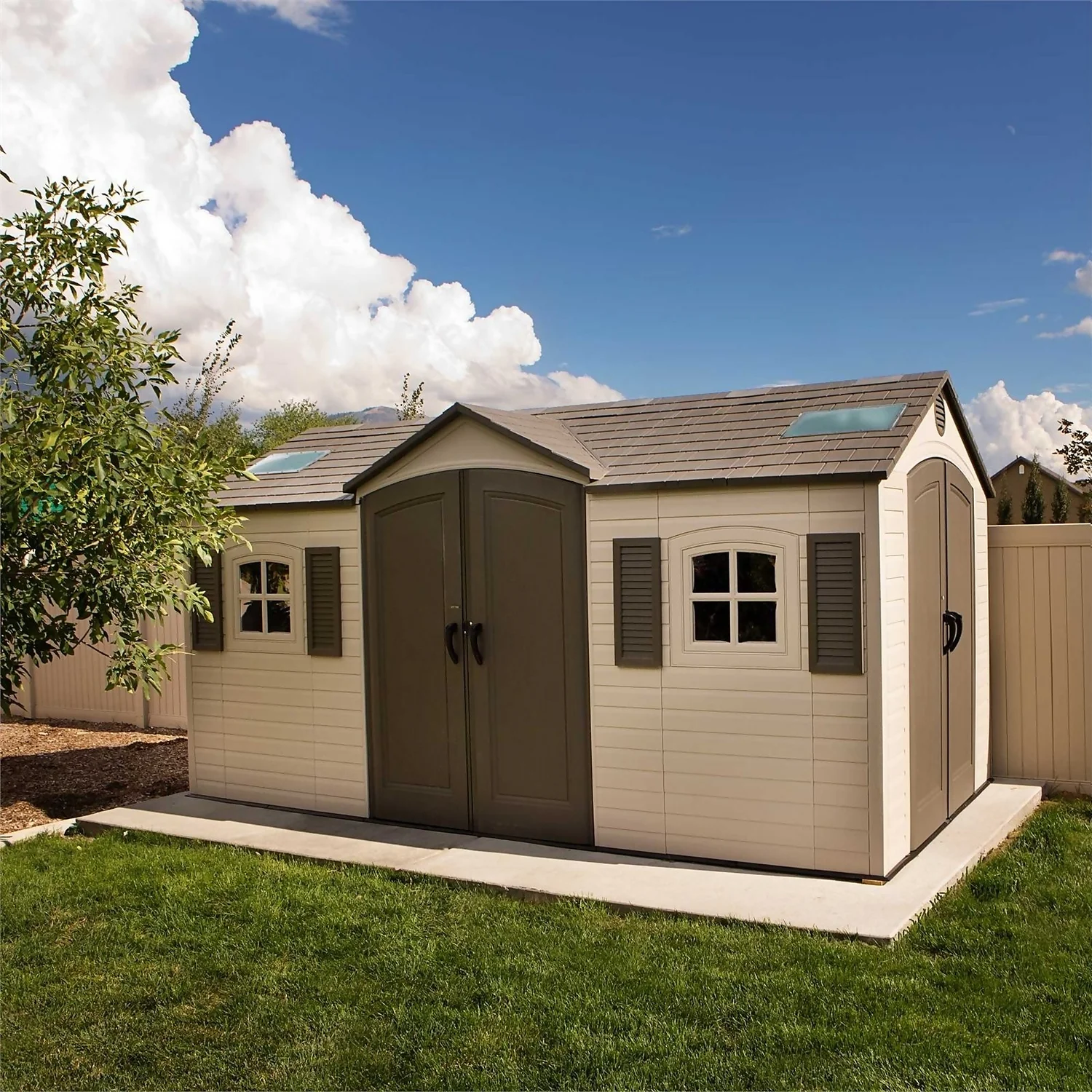 Lifetime 15 X 8ft Outdoor Storage Shed 6 Lifetime 15 X 8ft Outdoor Storage Shed - Image 4