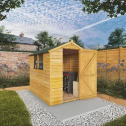 Mercia 7 X 5ft Overlap Apex Shed - Incl. Installation -Elise Bloom 12827089 1585029433388282