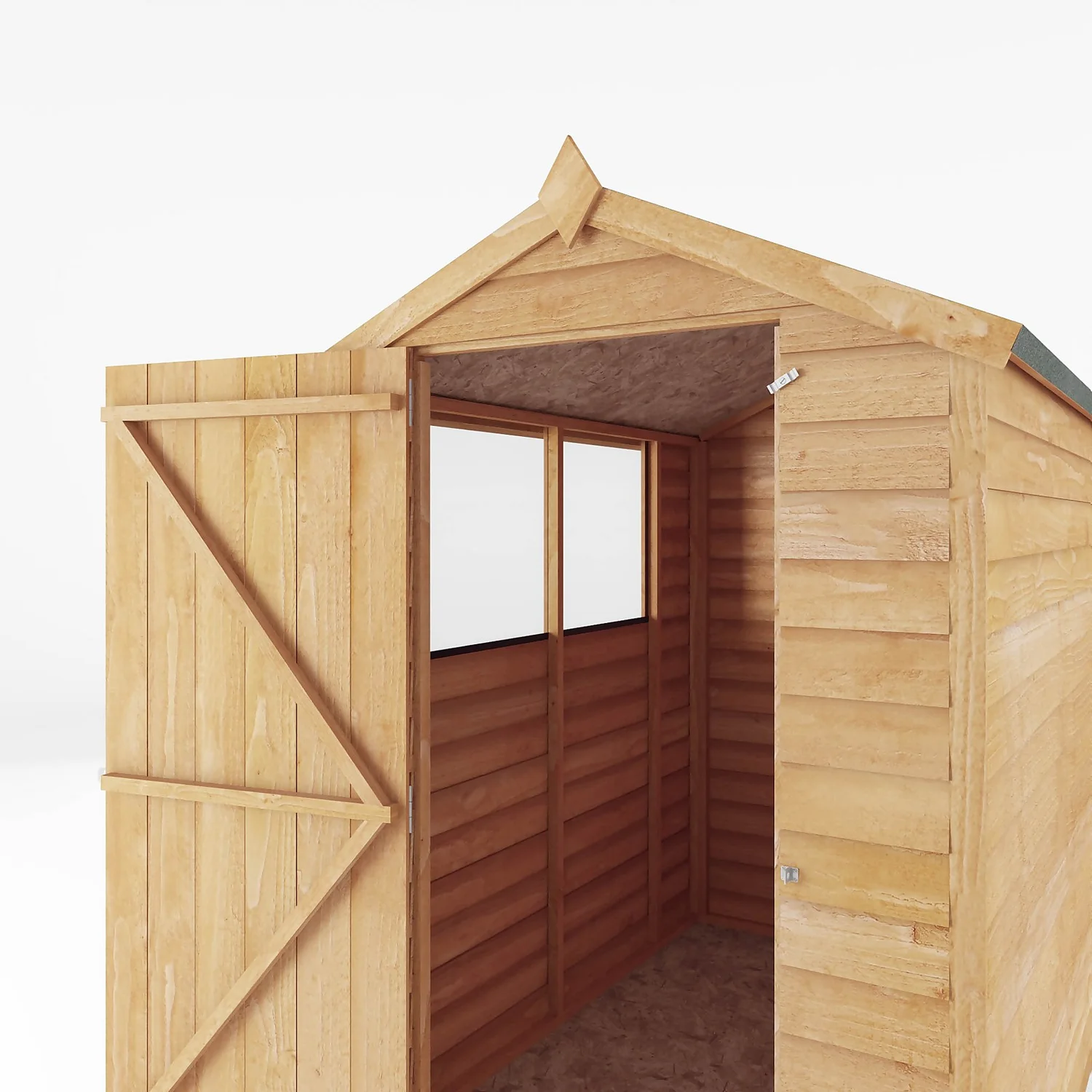 Mercia 6 X 4ft Overlap Apex Shed - Incl. Installation 6 Mercia 6 X 4ft Overlap Apex Shed - Incl. Installation - Image 4