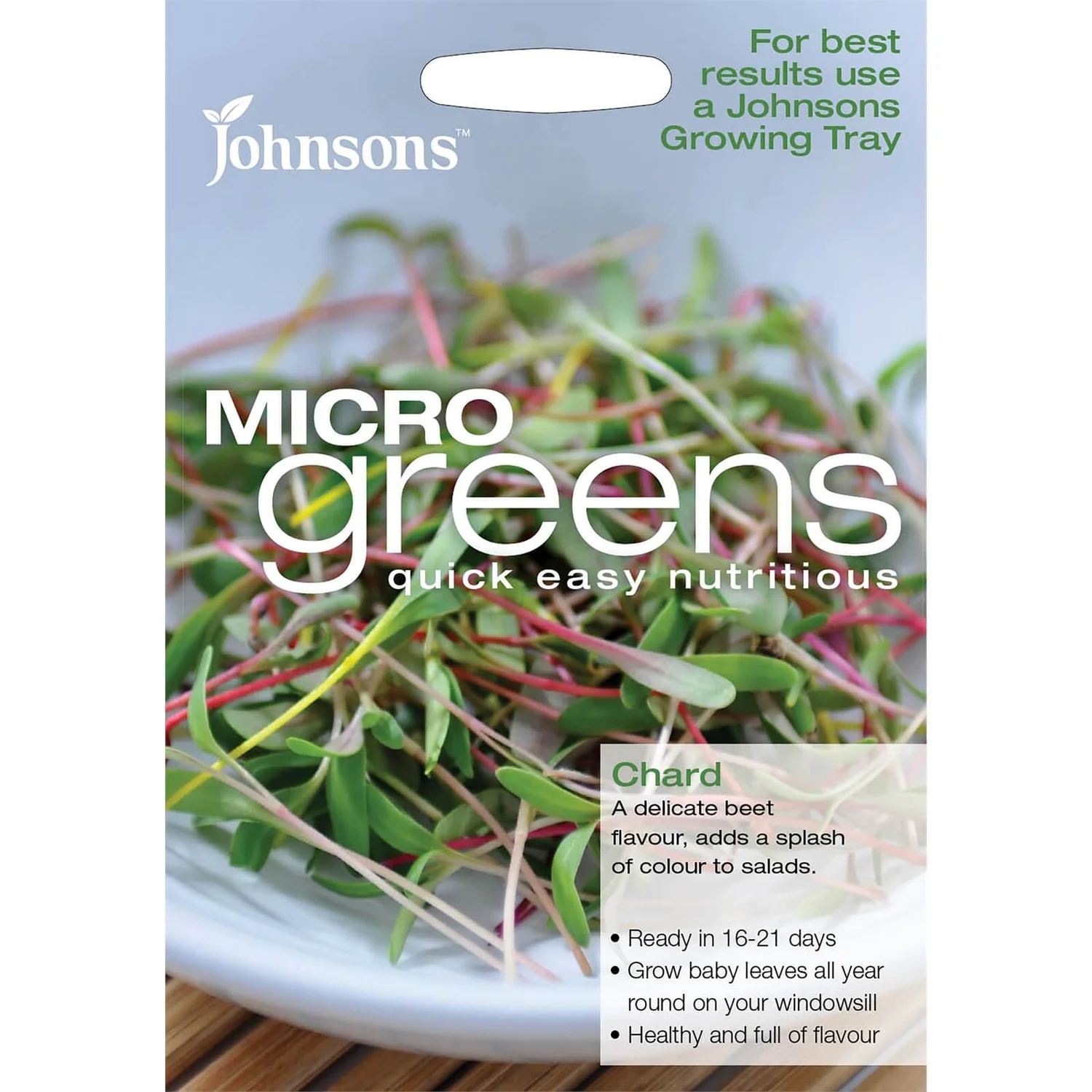 Johnsons Micro Greens Chard Seeds 3 Johnsons Micro Greens Chard Seeds