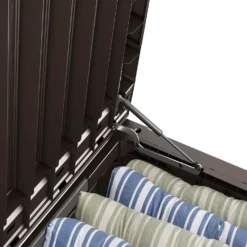 Keter Westwood Outdoor Garden Storage Box 570L - Brown 14 Keter Westwood Outdoor Garden Storage Box 570L - Brown -Elise Bloom 12828828 8004858568533320