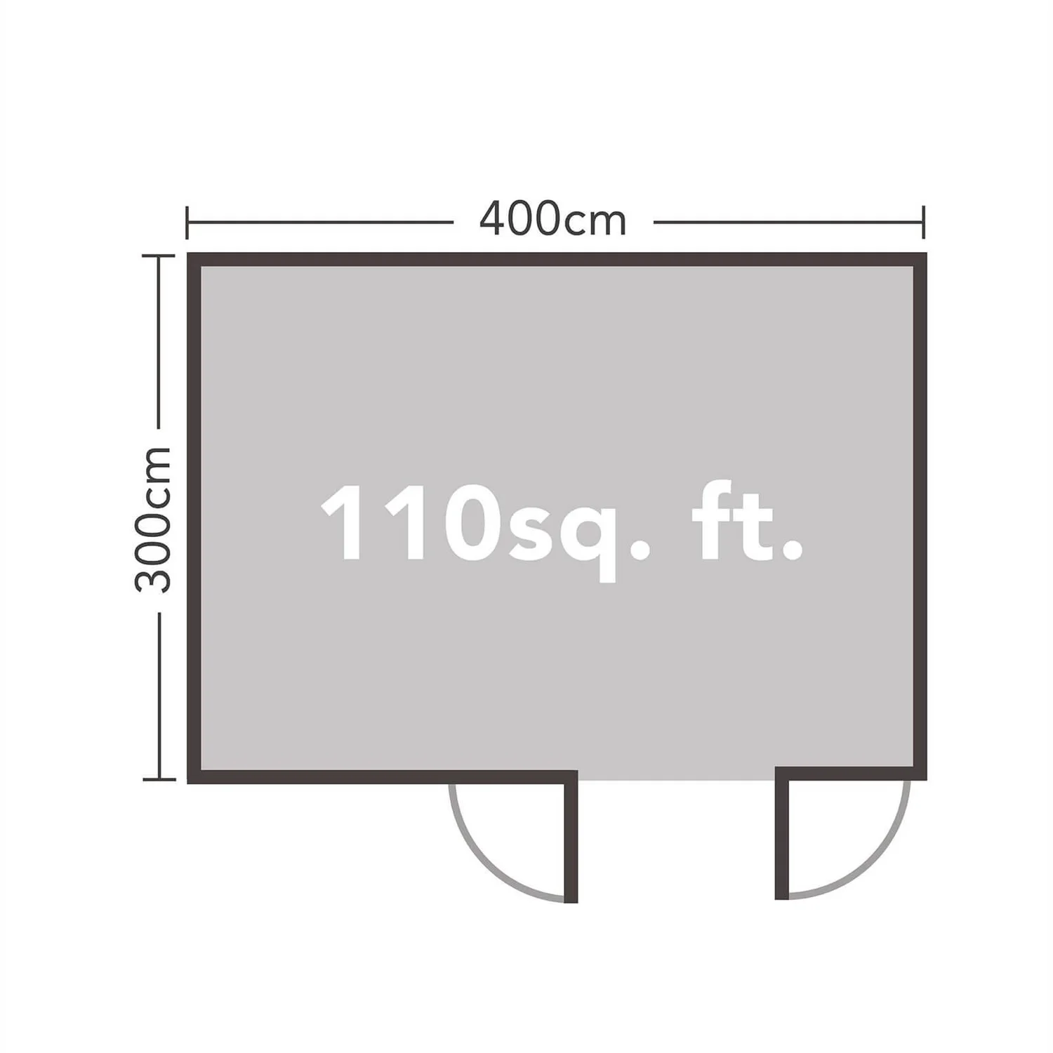 Chiltern 4.0m X 3.0m Log Cabin Single Glazed 24kg Felt, No Underlay 10 Chiltern 4.0m X 3.0m Log Cabin Single Glazed 24kg Felt, No Underlay - Image 8