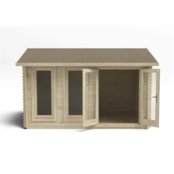 Chiltern 4.0m X 3.0m Log Cabin Single Glazed 24kg Felt, Plus Underlay 13 Chiltern 4.0m X 3.0m Log Cabin Single Glazed 24kg Felt, Plus Underlay -Elise Bloom 12832761 1594833200263476