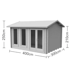 Chiltern 4.0m X 3.0m Log Cabin Double Glazed With Felt Shingles And Underlay 18 Chiltern 4.0m X 3.0m Log Cabin Double Glazed With Felt Shingles And Underlay -Elise Bloom 12832769 2124833196048473