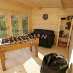 Forest Melbury 4.0m X 3.0m Log Cabin Double Glazed 24kg Polyester Felt, Plus Underlay -Elise Bloom 12832770 1194833198288243