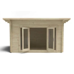 Melbury 4.0m X 3.0m Log Cabin Single Glazed 24kg Polyester Felt, No Underlay 16 Melbury 4.0m X 3.0m Log Cabin Single Glazed 24kg Polyester Felt, No Underlay -Elise Bloom 12832771 1374833196747167