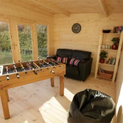 Forest Melbury 4.0m X 3.0m Log Cabin Single Glazed 24kg Polyester Felt, Plus Underlay -Elise Bloom 12832774 6894833196421733