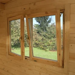 Forest Melbury 4.0m X 3.0m Log Cabin Double Glazed 34kg Polyester Felt, Plus Underlay -Elise Bloom 12832775 1264833197835537
