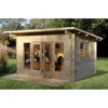 Forest Melbury 4.0m X 3.0m Log Cabin Double Glazed 34kg Polyester Felt, Plus Underlay 1 Forest Melbury 4.0m X 3.0m Log Cabin Double Glazed 34kg Polyester Felt, Plus Underlay -Elise Bloom 12832775 6444831944786828