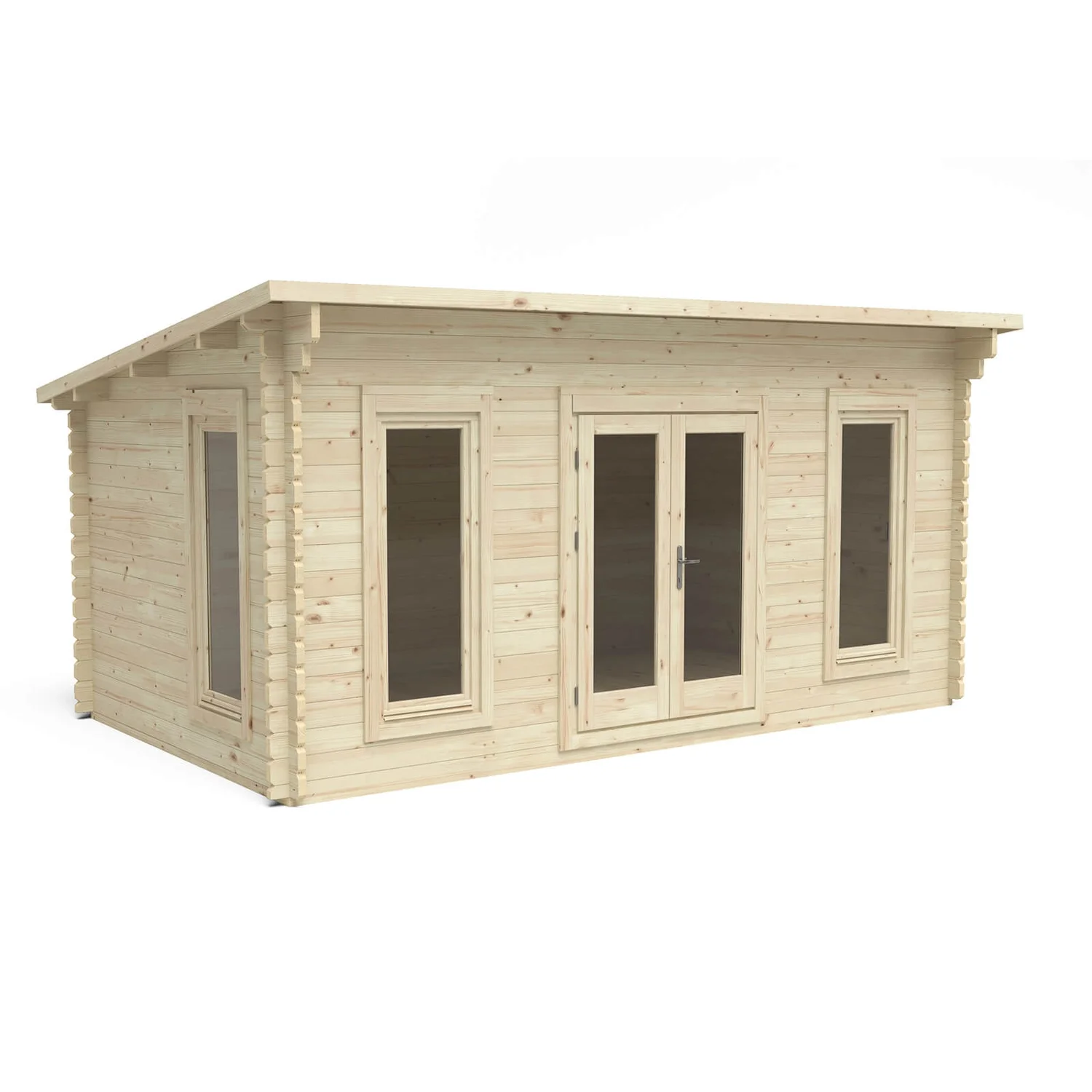 Forest Elmley 5.0m X 3.0m Log Cabin Double Glazed 24kg Polyester Felt, No Underlay 4 Forest Elmley 5.0m X 3.0m Log Cabin Double Glazed 24kg Polyester Felt, No Underlay - Image 2